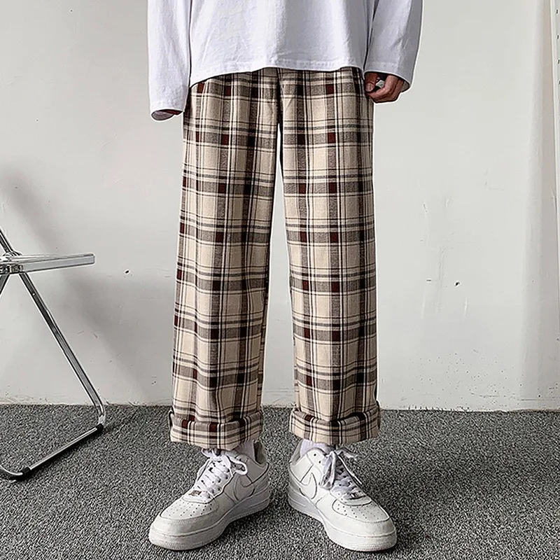 Khaki Checkered Pants