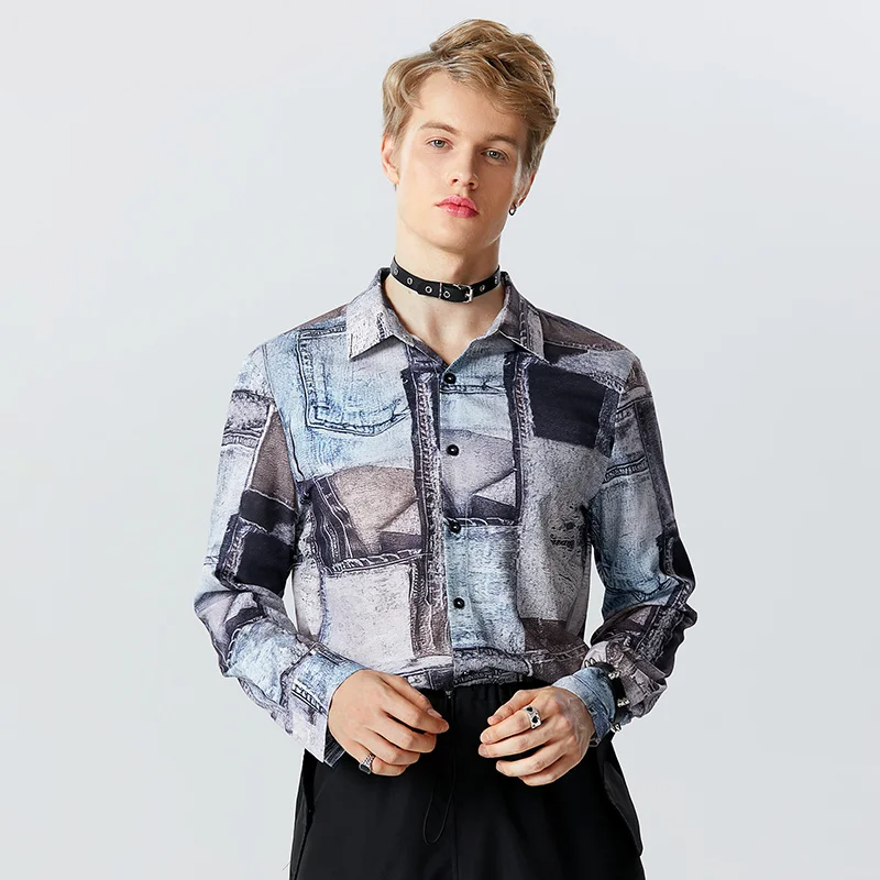 Denim Mosaic Marvel Shirt